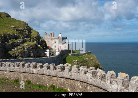 Le vieux phare à la Great Orme, Llandudno, au nord du Pays de Galles, Royaume-Uni. Banque D'Images