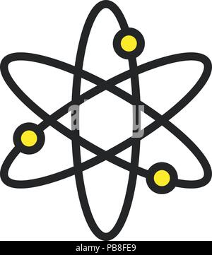 Logo de l'atome. Vector EPS 10 Illustration de Vecteur