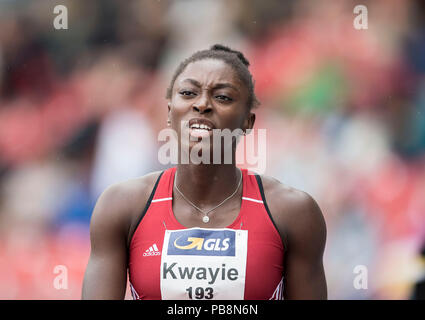 KWAYIE Neukoellner Lisa Marie, SF, women's first run sur 21.07.2018. Championnats d'athlétisme 2018 allemand, à partir de la 20.07. - 22.07.2018 en Nuernberg/Allemagne. Dans le monde d'utilisation | Banque D'Images