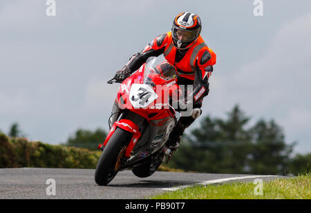 Armoy, d'Antrim, en Irlande du Nord. 27 juillet, 2018. L'Armoy Road Races ; Daniel Mettam (Nouvelle-Zélande) dans sa première apparition à l'Armoy Course de légendes : Action Crédit Plus Sport/Alamy Live News Banque D'Images