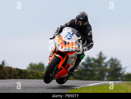 Armoy, d'Antrim, en Irlande du Nord. 27 juillet, 2018. L'Armoy Road Races ; Kevin Fitzpatrick en action dans l'Armoy Road Races : Action Crédit Plus Sport/Alamy Live News Banque D'Images
