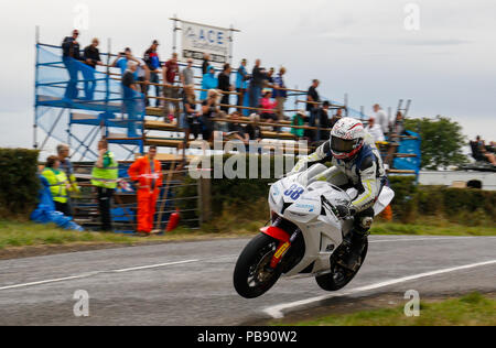 Armoy, d'Antrim, en Irlande du Nord. 27 juillet, 2018. L'Armoy Road Races ; forêts Dunn en action au cours de l'Action : Crédit admissible SuperBikes Plus Sport/Alamy Live News Banque D'Images