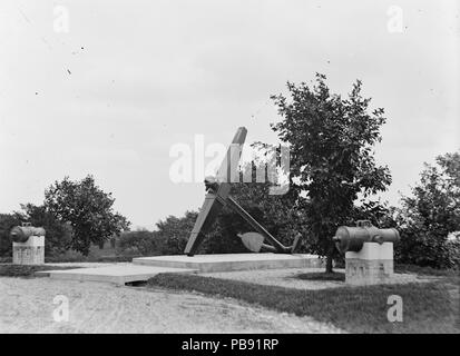 1796 USS Maine Mémorial du mât - Cimetière National d'Arlington, États-Unis - pré 1915 Banque D'Images
