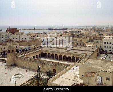 Vue de la Grande Mosquée de Sousse, Tunisie Banque D'Images