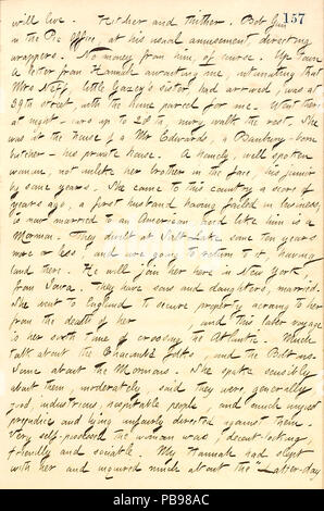 1721 Thomas Butler Gunn Diaries- Volume 10, page 178, Avril 12, 1859 Banque D'Images