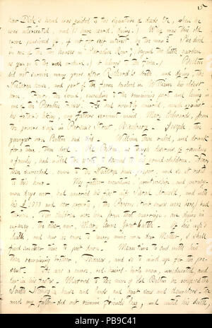 1737 Thomas Butler Gunn Diaries- Volume 7, page 11, Février 1, 1855 Banque D'Images