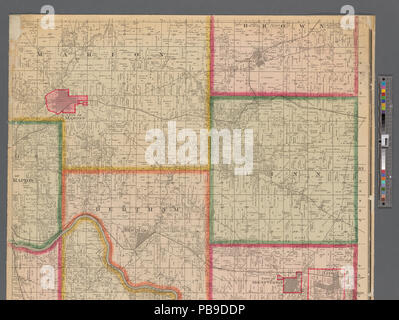 993 Plan de Linn County, Iowa (NYPL)11655881-5366939 b Banque D'Images