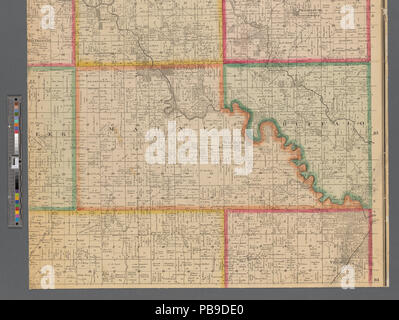 993 Plan de Linn County, Iowa (NYPL)11655881-5366945 b Banque D'Images