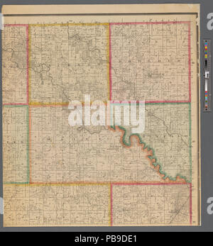 993 Plan de Linn County, Iowa (NYPL)11655881-5366946 b Banque D'Images