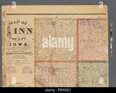 993 Plan de Linn County, Iowa (NYPL)11655881-5366947 b Banque D'Images