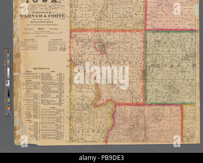 993 Plan de Linn County, Iowa (NYPL)11655881-5366948 b Banque D'Images