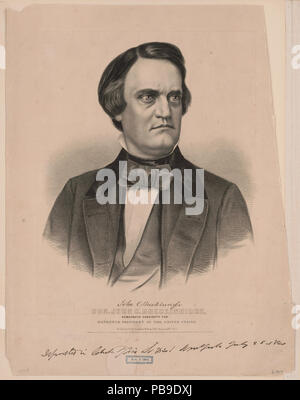 766 L'honorable John C. Breckinridge- candidat démocrate à la seizième Président des États-Unis RCAC2002695907 Banque D'Images