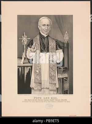 1211 Le Pape Léon XIII- né le 2 mars 1810. élu Souverain Pontife Février 20th, 1878 RCAC2001702355 Banque D'Images