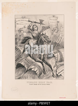 1865 Guerre sainte femme. Grand frais sur les œuvres de l'ennemi RCAC2003656595 Banque D'Images
