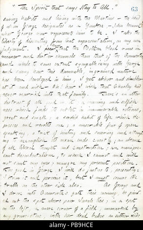 1727 Thomas Butler Gunn Diaries- Volume 17, page 72, 20 juillet, 1861 Banque D'Images