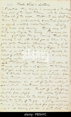 1728 Thomas Butler Gunn Diaries- Volume 18, page 181, Janvier 21, 1862 Banque D'Images