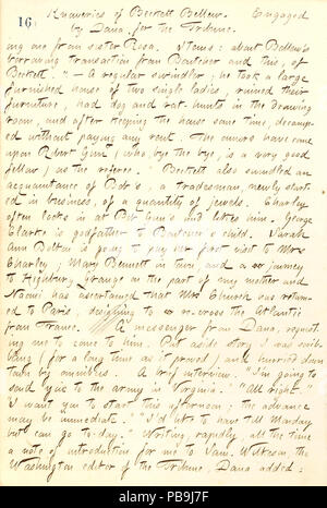 1729 Thomas Butler Gunn Diaries- Volume 19, page 23, Mars 8, 1862 Banque D'Images