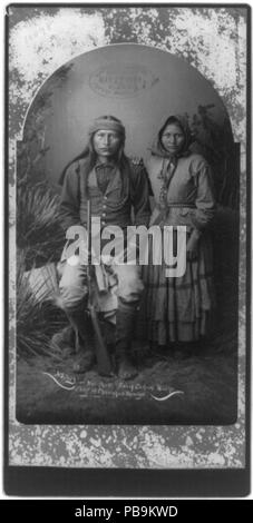 . 'Naches' ou 'wei-chi-ti', chef Apache chiricahua, fils de Cochise. vers 1884 1079 Naches, fils de Cochise Banque D'Images