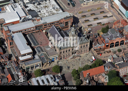 Vue aérienne de l'Hôtel de ville de Chester, Northgate Street, CH1 2HQ Banque D'Images