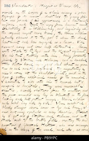 1729 Thomas Butler Gunn Diaries- Volume 19, page 214, le 7 mai 1862 Banque D'Images