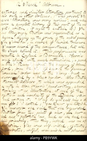 1732 Thomas Butler Gunn Diaries- Volume 21, page 238, Février 10, 1863 Banque D'Images