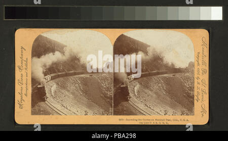 1273 Arrondir les courbes sur Marshall Pass, Colorado, États-Unis d'Amérique sur la ligne D. &AMP ; R.G.R.R (NYPL b11707664-G90F056 016F) Banque D'Images