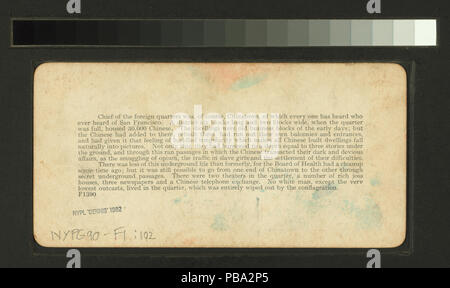 1872 Wreck et ruine de quartier de Chinatown à San Francisco, détruit par l'incendie et le tremblement de terre le 18 avril '06 (NYPL b11707375-G90F001 102B) Banque D'Images