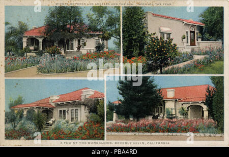 1043 à mi-chemin entre Los Angeles et la mer, ouvert toute l'année, quelques-unes des bungalows, Beverly Hills... Npar (21343) Banque D'Images
