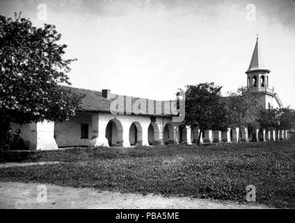 1050 La mission de San Juan Bautista prises entre 1880 et 1910 Banque D'Images