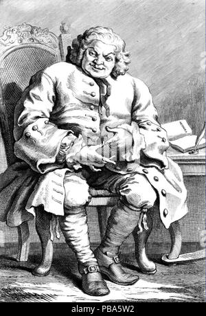 SIMON FRASER, 11ème Lord Lovat (c 1667-1747) Jacobite écossais et dernier homme à être décapité en Grande-Bretagne. Banque D'Images