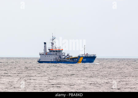 Navire de la Garde côtière suédoise sur la mer Banque D'Images