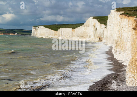 Falaise de craie à Beachy Head près de Eastbourne. East Sussex. L'Angleterre Banque D'Images