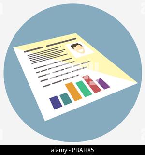 Icône de couleur. Lettre d'inscription. Design plat coloré. Vector illustration Illustration de Vecteur