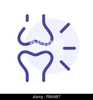 L'ostéoporose, l'icône vecteur os abstrait signe commun Illustration de Vecteur