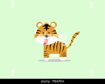 Arrière-plan de tigre mignon Banque D'Images