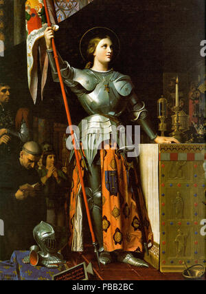Jean Auguste Dominique Ingres - Jeanne d'Arc au sacre de Charles VII Banque D'Images