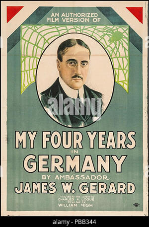 1074 mes quatre années en Allemagne (1918) poster Banque D'Images
