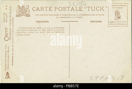 1100 Nice. Le boulevard du Midi et la jetée Promenade. 938P 56 (NPAR) 421034 Banque D'Images