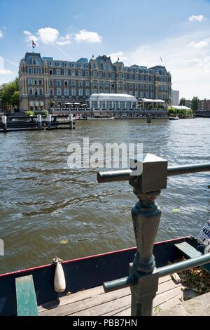 Le célèbre Hôtel Amstel à Amsterdam, Pays-Bas Banque D'Images