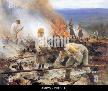 Jarnefelt Eero - sous le joug (le Burn-Beating) Banque D'Images