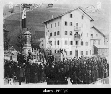 1191 Piazza, Selva di Cadore, Italie, novembre 1921 Banque D'Images