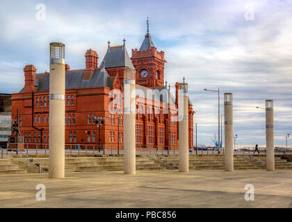 Une case vide Roald Dahl Plass de Cardiff Bay Banque D'Images