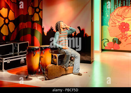 SAN FRANCISCO, USA - Oct 5, 2015 : Bob Marley au musée Madame Tussauds à SF. Il a été ouvert le 26 juin 2014 Banque D'Images