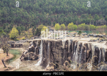 Blue Moon Valley de Lijiang, Yunnan, Chine Banque D'Images