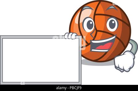 Avec caractère cartoon style conseil volley-ball Illustration de Vecteur