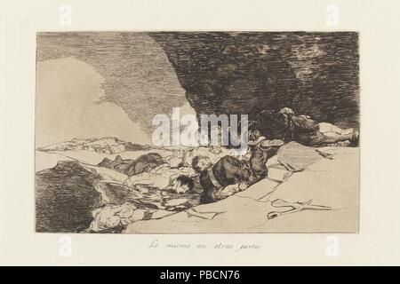 Francisco de Goya y Lucientes / 'le même ailleurs (désastres de la guerre, 23'). 1810 - 1814. Laver, Eau-forte, burin, pointe sèche sur papier. Musée : Musée du Prado, Madrid, España. Banque D'Images