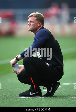 Bournemouth AFC manager Eddie Howe lors d'un match amical de pré-saison à Ashton Gate, Bristol. Banque D'Images