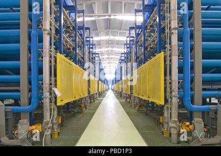 Usine de dessalement, Carboneras, Almeria province, région d'Andalousie, Espagne, Europe. Banque D'Images