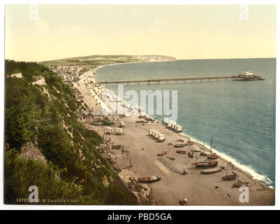 1289 La baie de Sandown, Isle of Wight, Angleterre-RCAC2002696087 Banque D'Images