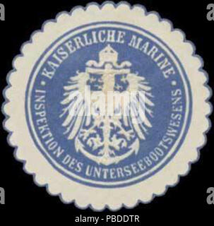 1410 Siegelmarke Unterseebootswesens Inspektion Marine K. des W0370800 Banque D'Images